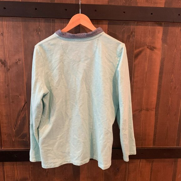 LL Bean Rugby Soft Cotton Pullover *Vintage Women's Large - Picture 6 of 9